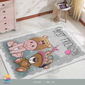 فرش بچه خرس و کودک